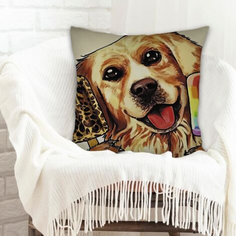 Housse de coussin 45x45 cm en polyester cachée zippée pour décoration de Pâques pour la maison (1/5)