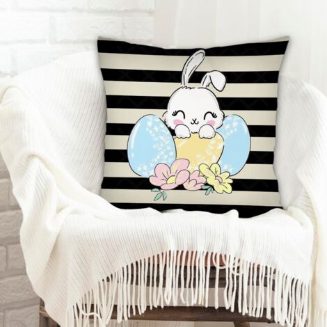 Housse de coussin de salon cachée zippée pour Noël, l'Action de grâce, anniversaire, la Fête des Mères (1/5)
