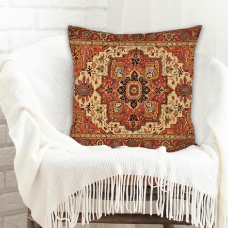 Housse de coussin 45x45 cm en polyester résistant aux tachespour action de grâce (1/5)