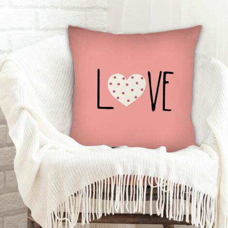 Housse de coussin 45x45 cm en polyester doux et respirant pour décoration de maison et de chambre à coucher (1/5)