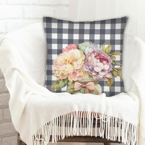 Housses de coussin en polyester résistante anti-ride pour soirée de rendez-vous (1/5)