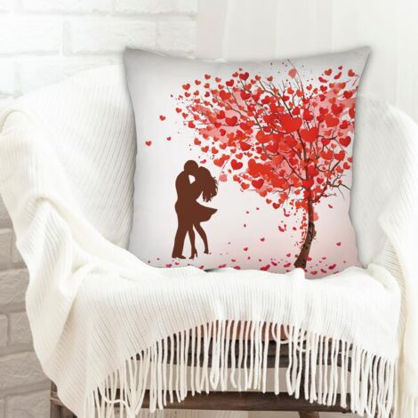 Housse de coussin sans coussin 45x45 doux pour décoration de maison pour la saint-valentin (1/5)