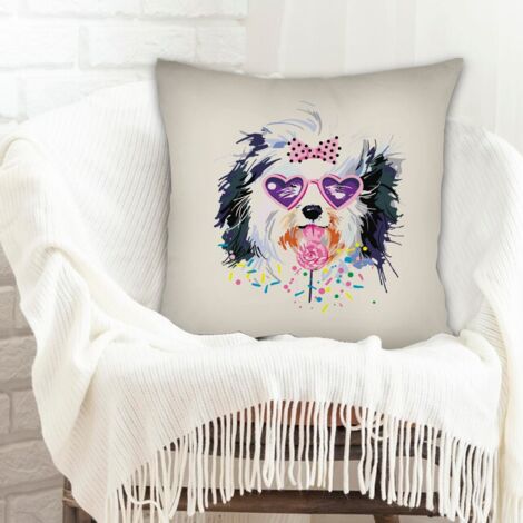 Housses de coussin en polyester résistante incolore pour la Fête des Mères et des Pères (1/5)