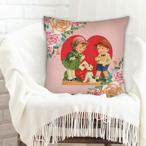 Housse de coussin pour décoration intérieure à fermeture éclair invisible pour décoration de Pâques pour la maison et la chambre (1/5)