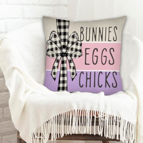 Housses de coussin décoratives résistant pour canapé ou lit, décoration de Pâques (1/5)