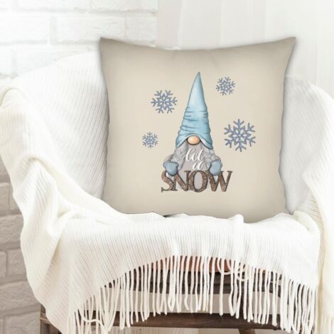 Housse de coussin 45x45 cm carrée fermeture à glissière pour cadeau de famille pour la Fête des Mères la Fête des Pères anniversaire mariage (1/5)