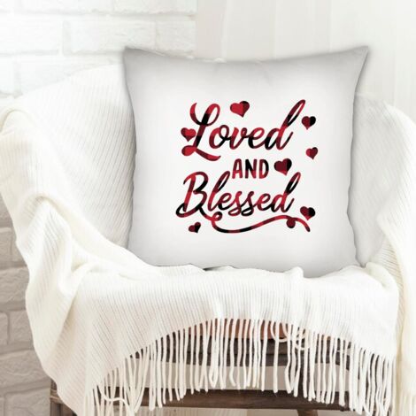 Housse de coussin de salon anti-ride pour chambre salon décoration de la saint-valentin (1/5)