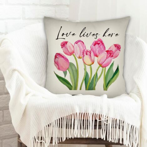 Housse de coussin pour décoration intérieure résistant au lavage pour Pâques (1/5)