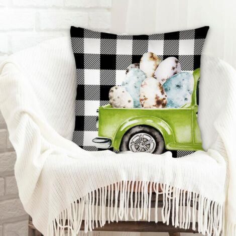 Housse de coussin sans coussin 45x45 incolore pour mariage, anniversaire, naissance de bébé (1/5)