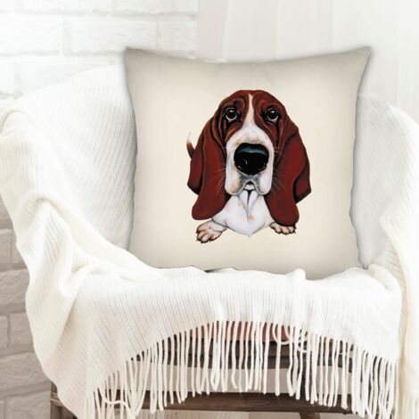 Housse de coussin incolore pour couple mère père famille amis amoureux animaux de compagnie (1/5)