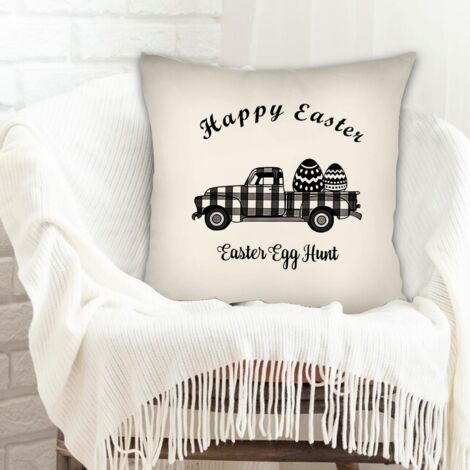 Housse de coussin sans coussin facile d'entretien pour mariage, anniversaire, naissance de bébé (1/5)