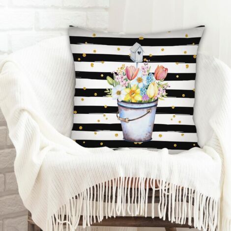 Housse de coussin décorative à la mode pour la maison anti-ride pour anniversaire, la Saint-Valentin, Noël (1/5)