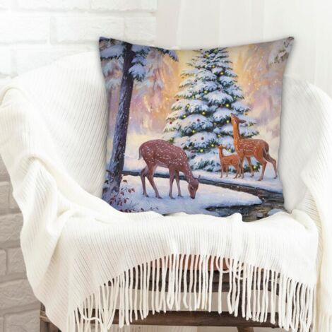 Housse de coussin décorative à la mode pour la maison facile d'entretien pour canapé ou lit décoration de la saint-valentin (1/5)