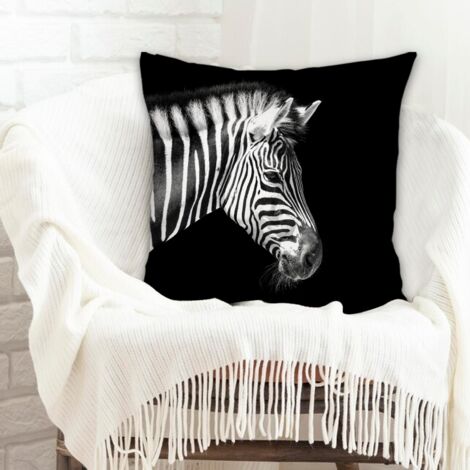 Housse de coussin carrée standard 45x45cm inaltérable pour couple mère père famille amis amoureux animaux de compagnie (1/5)