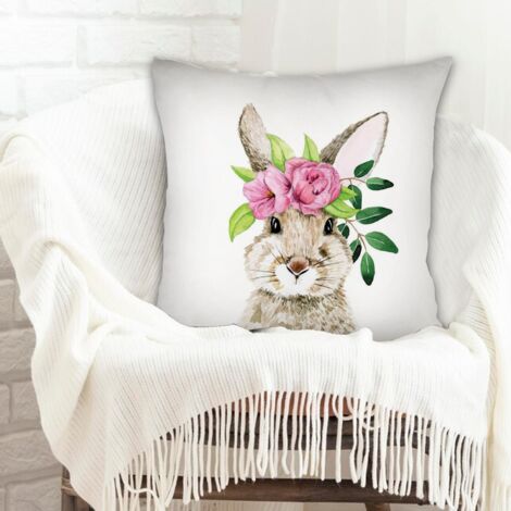 Housses de coussin en polyester résistante anti-ride pour canapé ou lit décoration de la saint-valentin (1/5)