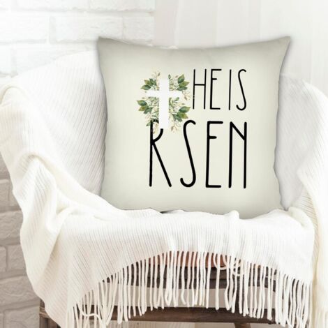 Coussin décoratif cachée zippée pour couple mère père famille amis amoureux animaux de compagnie (1/5)