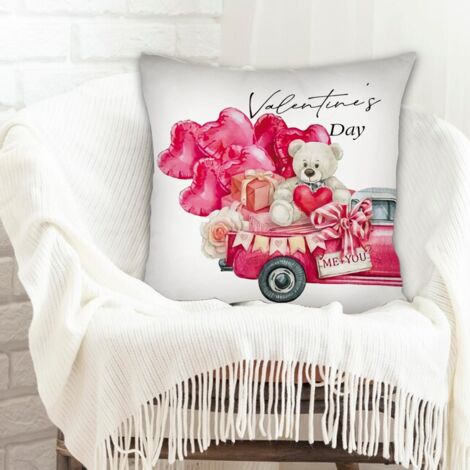 Housse de coussin décorative à la mode pour la maison facile d'entretien pour le Jour de l'An, Noël, Pâques (1/5)