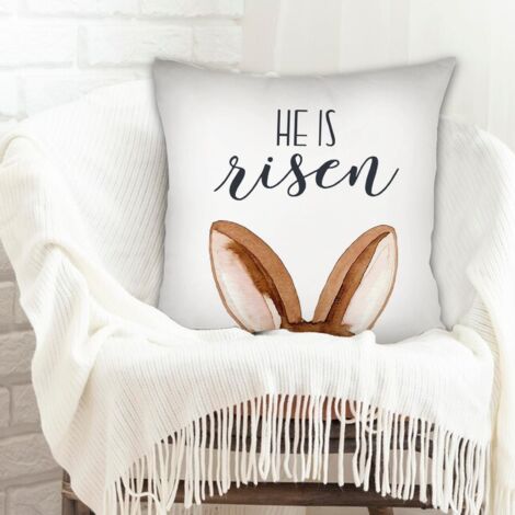 Housse de coussin 45x45 cm en polyester durable pour mariage, anniversaire, la Saint-Valentin, la Fête des Mères et des Pères (1/5)
