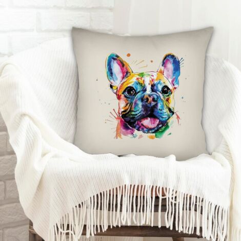 Housse de coussin 45x45 cm en polyester résistant au lavage pour chambre à coucher salon (1/5)