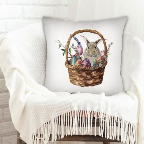 Housse de coussin carréerésistant au lavage pour canapé chambre salon décoration de la saint-valentin (1/5)