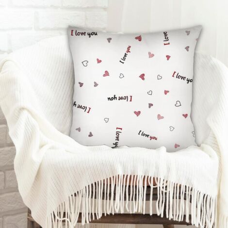 Housse de coussin décorative à la mode pour la maison inaltérable pour canapé ou lit décoration de la saint-valentin (1/5)