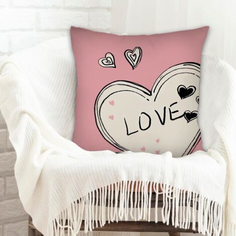 Housses de coussin élégant pour canapé ou lit décoration de la saint-valentin (1/5)