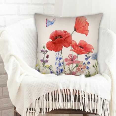 Housse de coussin carrée standard 45x45cm facile d'entretien pour décoration de Pâques (1/5)