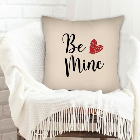 Housse de coussin sans coussin 45x45 cachée zippée pour mariage, anniversaire, naissance de bébé (1/5)