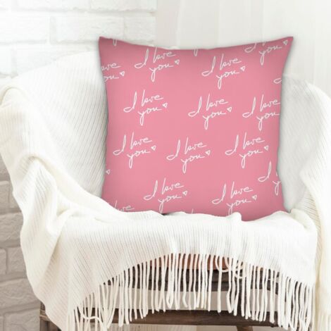 Housse de coussin sans coussin 45x45 anti-ride pour cadeau de la saint-valentin (1/5)