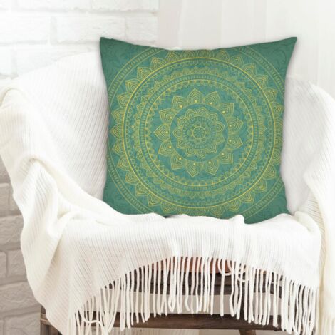 Housse de coussin carréecachée zippée pour Noël, l'Action de grâce, anniversaire, la Fête des Mères (1/5)