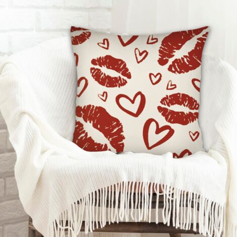 Housse de coussin de salon inaltérable pour Noël, anniversaire, la Fête des Pères, la Fête des Mères (1/5)