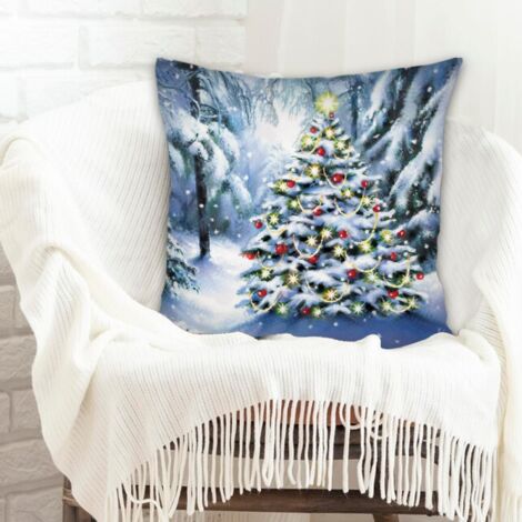 Housse de coussin carréerustique pour salon chambre à coucher décoration de la saint-valentin (1/5)
