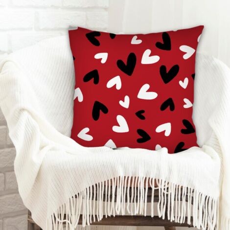 Housse de coussin décorative cachée zippée pour Noël, anniversaire, la Fête des Pères, la Fête des Mères (1/5)
