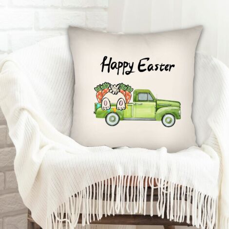 Housse de coussin 45x45 cm en polyester lavable en machine pour la Saint-Valentin, mariage, anniversaire, Noël, l'Action de grâce (1/5)