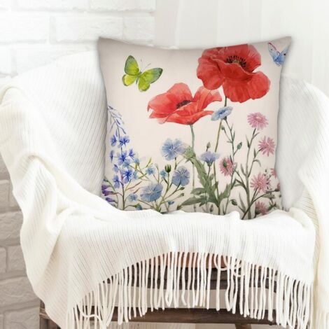 Housse de coussin décorative à la mode pour la maison à fermeture éclair invisible pour chambre, salon (1/5)