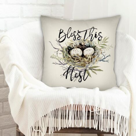 Housse de coussin décorative salon doux pour la Saint-Valentin, mariage, anniversaire, naissance de bébé (1/5)