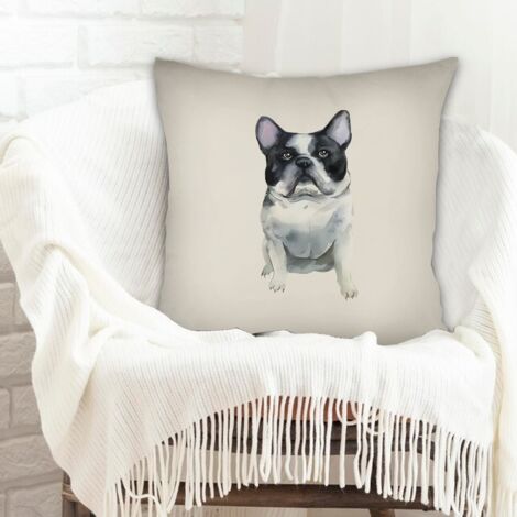 Housse de coussin 45x45 cm en polyester résistant pour canapé chambre à coucher salon (1/5)