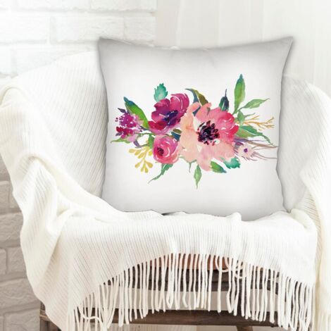 Housse de coussin pour décoration intérieure doux pour cadeau de famille pour la Fête des Mères la Fête des Pères anniversaire mariage (1/5)