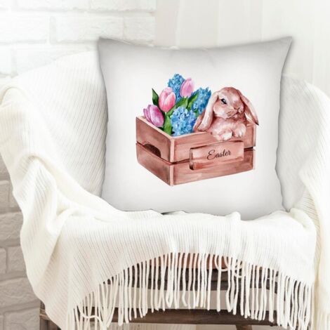 Housse de coussin carrée standard 45x45cm résistant aux tachespour canapé, lit, salon, chambre (1/5)