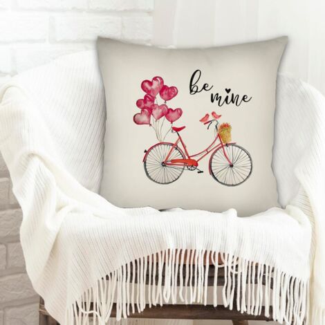 Housse de coussin sans coussin 45x45 doux pour mariage, anniversaire, naissance de bébé (1/5)