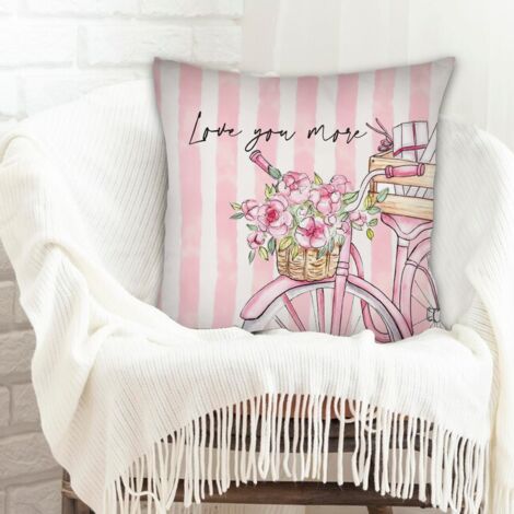 Housse de coussin sans coussin 45x45 fermeture à glissière pour canapé lit salon chambre à coucher (1/5)