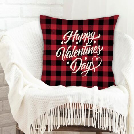 Housse de coussin décorative à la mode pour la maison doux et respirant pour la Saint-Valentin, la Fête des Mères et des Pères (1/5)