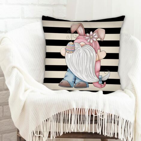 Housse de coussin carrée standard 45x45cm résistant au lavage pour anniversaire (1/5)