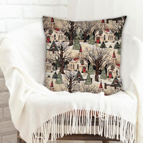 Housse de coussin 45x45 cm carrée résistant aux tachespour canapé chambre salon décoration de la saint-valentin (1/5)
