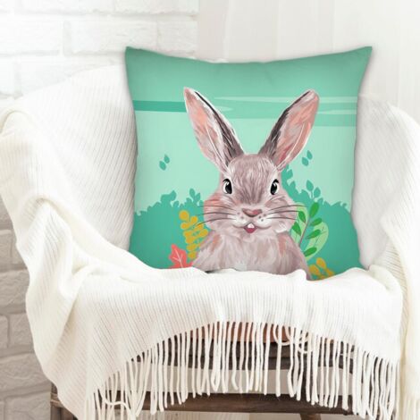 Housse de coussin de salon fermeture à glissière pour le Jour de l'An, Noël, Pâques (1/5)
