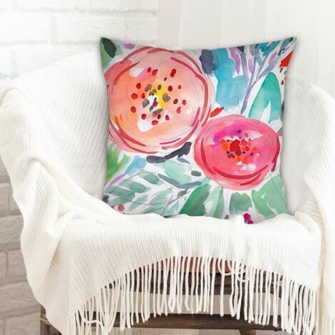 Housse de coussin pour décoration intérieure facile d'entretien pour la Saint-Valentin, la Fête des Mères et des Pères (1/5)