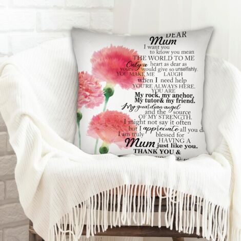 Housse de coussin décorative à la mode pour la maison durable pour la Saint-Valentin, la Fête des Mères, anniversaire (1/5)