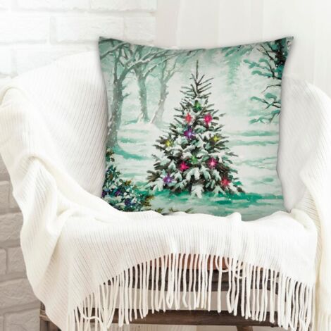 Housse de coussin décorative facile d'entretien pour la Saint-Valentin, la Fête des Mères, la Fête des Pères, l'Action de grâce, Noël (1/5)