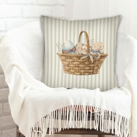 Housse de coussin carrée standard 45x45cm doux pour canapé lit salon chambre à coucher (1/5)