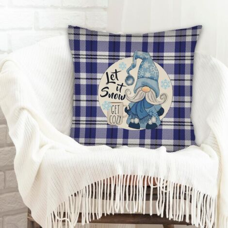Housses de coussin en polyester résistante résistant aux tachespour Noël, la Saint-Valentin, anniversaire (1/5)